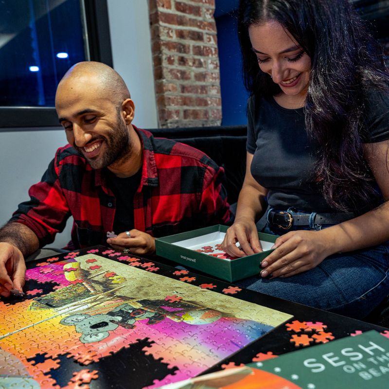 "Sesh On The Beach" Puzzle (with Koala Puffs)