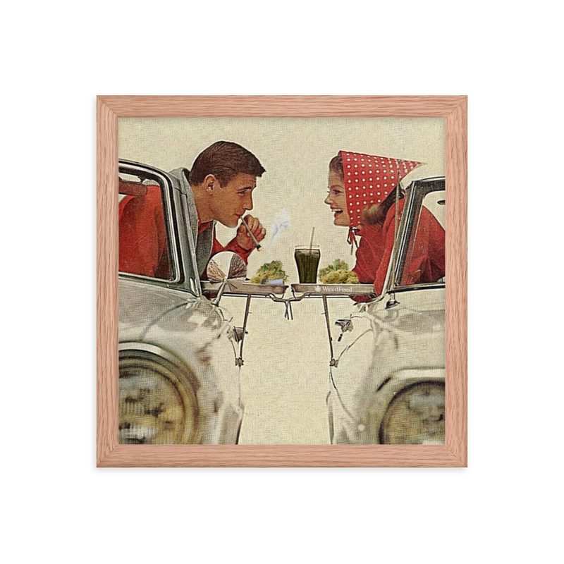 Share a Smoke With... Framed Print